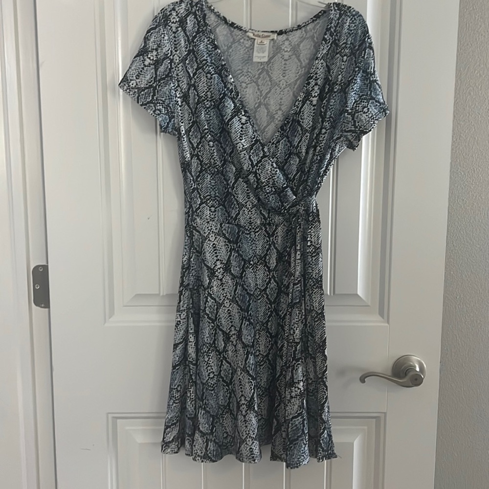 Blue Snake Skin Dress